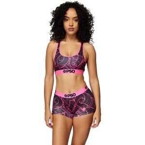 PSD Women's Rarity Inside Sports Bra, Black, L